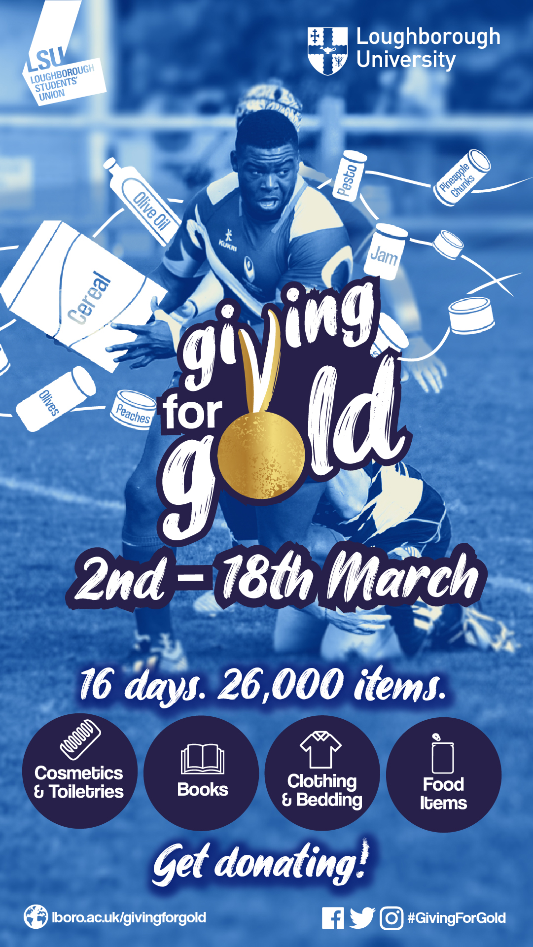 Giving for Gold, 7 - 18 March